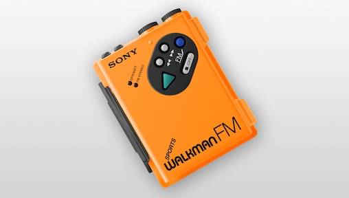 Image of a Sony Walkman illustration in Sketch by Tiago.