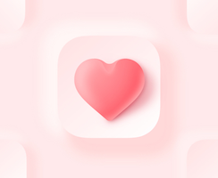 3D Love Icon